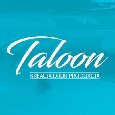 Logo firmy Taloon producenta kasetonów reklamowych oraz liter 3D