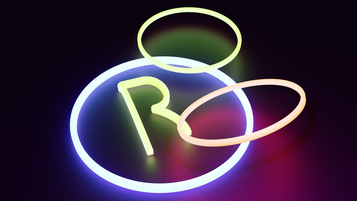 Render 3D - Neon LED - reklama świetlna